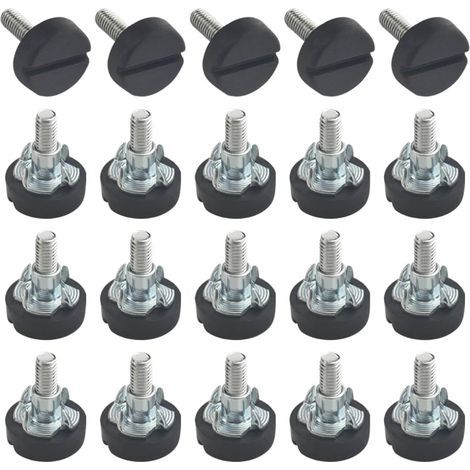 CCYKXA M6 20mm Furniture Adjustable Leveling Foot Furniture Table Chair Feet T-nuts for Furniture (1/4)