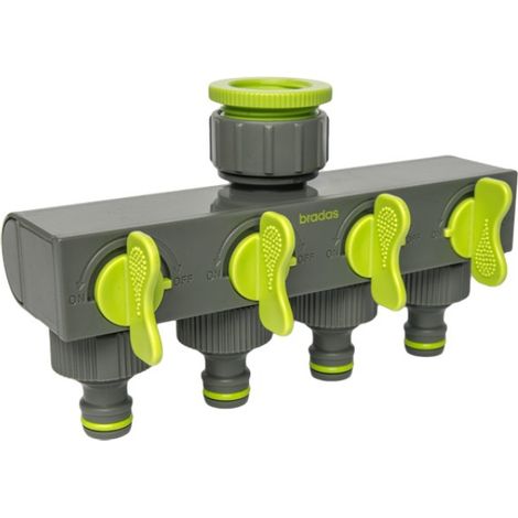 Colector de 4 vías con válvulas LE-3033 Bradas 0880 (1/3)