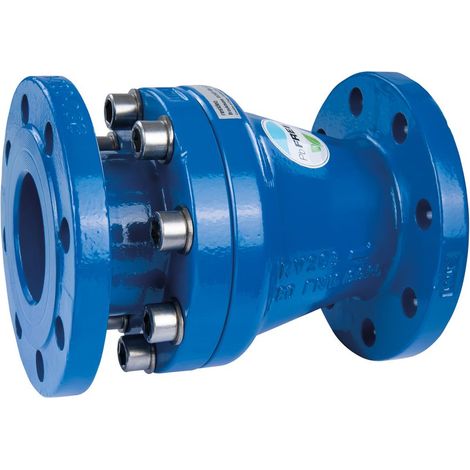 Rückflussverh. RV283S Flansch, pulverbeschichtet blau, DN 65 (1/3)