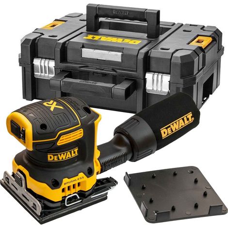 Dewalt DCW200N Cordless Brushless 18v XR 1/4 Sheet Palm Sander Hook Loop + Tstak (1/4)