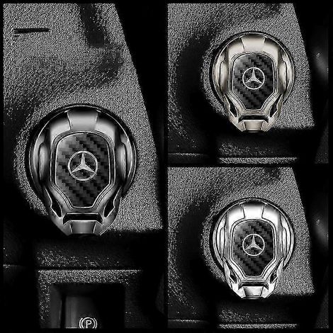 1 article compatible avec les moteurs Mercedes-Benz : cache-bouton de démarrage/arrêt, protection et décoration universelle - XinHan 2025 (1/5)