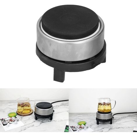 Mini-réchaud électrique, petit réchaud électrique pour infuser le thé, le café, le thé, théière en terre cuite violette, réchaud à thé, norme nationale 300 W, 220 V (1/5)
