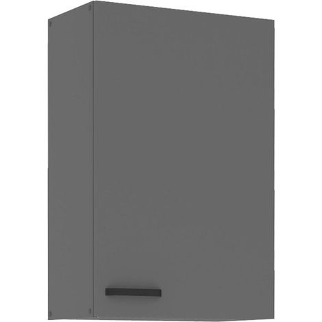 Küche NESSA Hängeschrank 60 cm Anthrazit Küchenzeile Küchenblock Einbauküche (1/4)