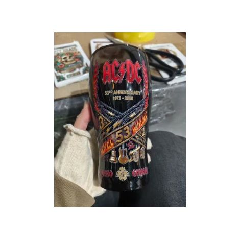 (C)AC/DC Tasse en verre commémorative du 53e anniversaire - Objet de collection souvenir pour les fans de rock (1/5)