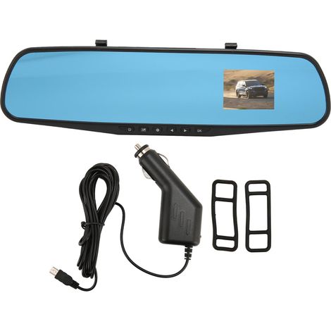 Rückspiegel mit Frontkamera und G-Sensor, 2,4-Zoll-HD-1080P-Fahrrekorder für Pkw, Lkw und SUV