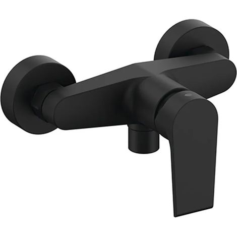 Miscelatore doccia esterno Mariani serie Artic in ottone nero opaco (1/3)