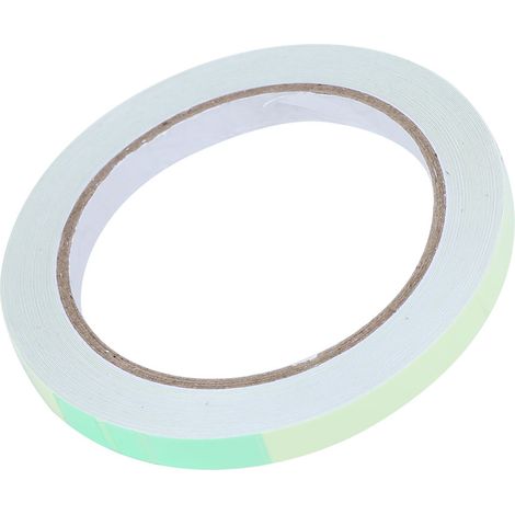 Ruban adhésif lumineux vert 10 mm x 10 m, respectueux de l'environnement et ignifugé (1/5)