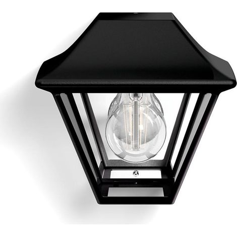 PHILIPS MYGARDEN APPLIQUE EXTÉRIEURE ALPENGLOW E27 60W NOIR - 1649430PN (1/2)