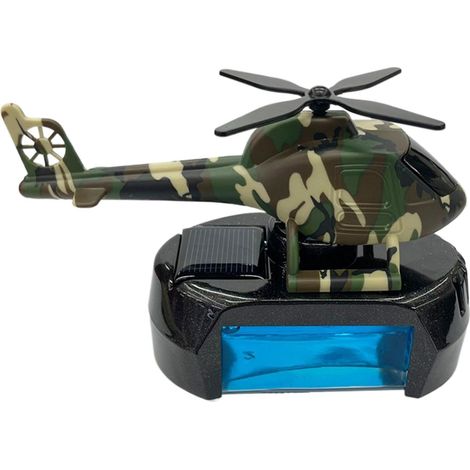 Diffuseur d'aromathérapie solaire de voiture - Aromathérapie solaire - Désodorisant de voiture rotatif en forme d'hélicoptère de camouflage - - Tendance et créatif (1/5)
