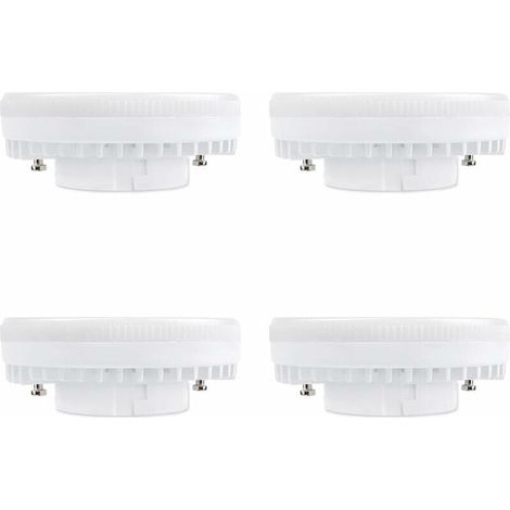Lampada LED GX53, 9 W, bianco freddo (6000 K), angolo di emissione 120°, equivalente a una lampada a risparmio energetico GX53 da 15-18 W, 900 lm, non dimmerabile, faretto LED da incasso per mobili da (1/5)