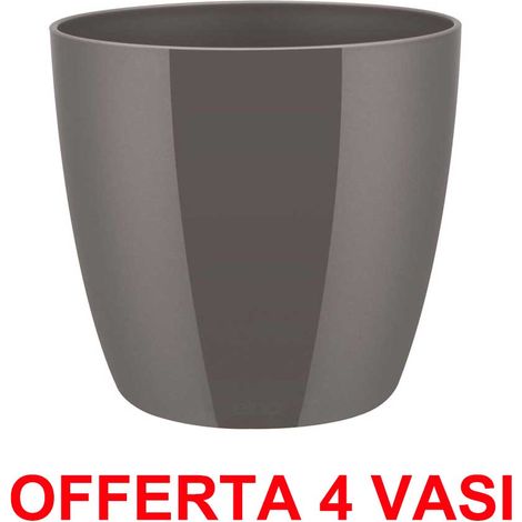 OFFERTA 4 VASO BRUSSELS DIAMOND ROUND 16CM OYSTER PEARL ELHO