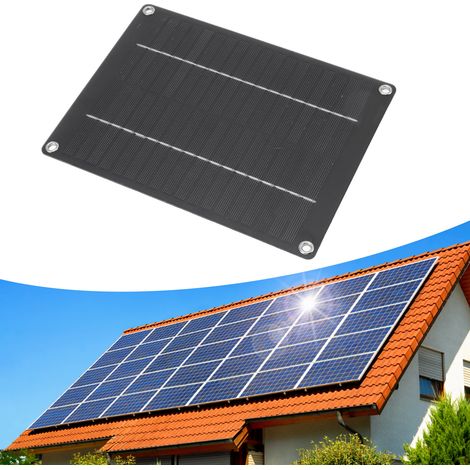 Solarpanel – Kompaktes, flexibles und wasserdichtes 10-W-Solarladepanel (23 x 17 cm) für Wohnwagen, Boot und Auto (1/5)