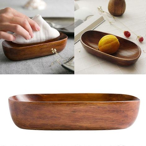 Porte-serviettes polyvalent, organisateur de collations tendance en bois pour table