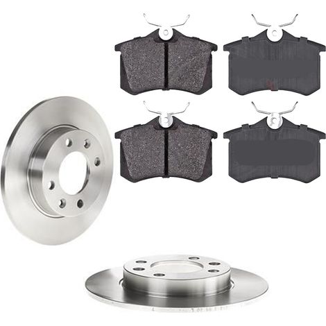 KIT FRENI POSTERIORI compatibile con CITROEN C3 I (FC,FN) - DISCHI + PASTIGLIE OEM: FDB1083 / 17357 /SOSTITUZIONE DIRETTA/BASSA POLVERE/SILENZIOSO (1/5)