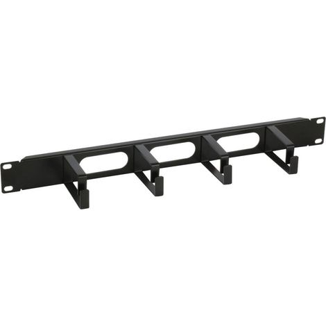 INTELLINET Pannello passacavi per Rack 19 Nero (1/4)