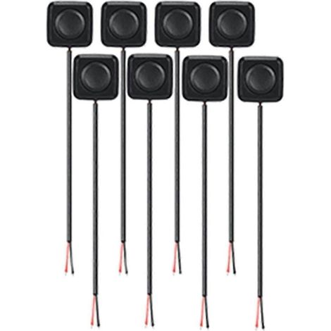 Lot de 8 mini interrupteurs à bouton-poussoir momentané 12 V/24 V, montage facile, pour applications électroniques (JP) (1/5)