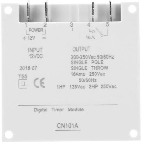 Interrupteur horaire, minuterie, contrôle de l'alimentation, CN101A DC 12V Mini LCD numérique, micro-ordinateur, commande, (1/4)