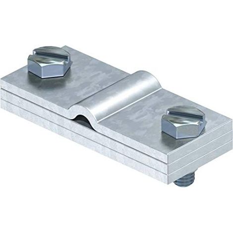 OBO Bettermann Borne de conexión a tierra para fleje de acero 60mm Acero galvanizado en caliente, 5043018