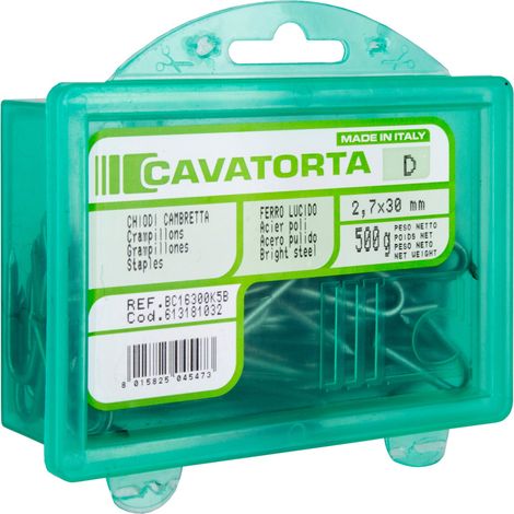 SCATOLA DA KG.0,5 CHIODI CAMBRETTE (2,2) 14X25 (1/2)