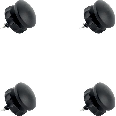 Lot de 4 Supports miroirs réglables Noir - L'Attachante (1/3)