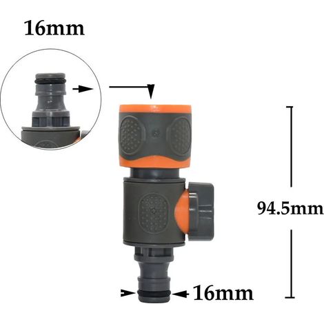Raccord rapide mâle/femelle 3/4 pour robinet d'arrosage, filetage pour tuyau d'arrosage, vanne à bille, adaptateur pour pistolet d'arrosage (1/5)