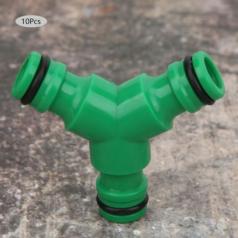 10 Pièces Raccord en Y à 3 Voies pour Tuyau d'Arrosage, Connecteur d'Irrigation de Jardin (1/5)