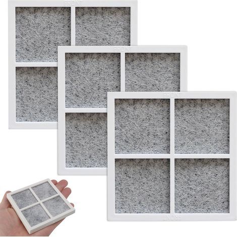 Filte à Ai pou éfigéateu pou Lg Lt120f, 2 pièces Filte à Ai pou éfigéateu Lg pou Pue, Lg Lt120f Filte, Amélioe la qualité de l'ai et péveni la contamination des aliments. (1/4)