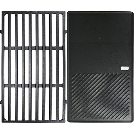 7638 44,5 cm Grille et plaque de cuisson pour barbecues à gaz Spirit I II E310 E320 E330 S310 S320 S330, pièces de rechange en fonte pour Spirit 300 Series (1/5)