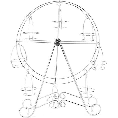 Cupcake présentoir fer rotatif huit Cupcakes roue Cupcake Stand pour bricolage fête d'anniversaire (1/5)