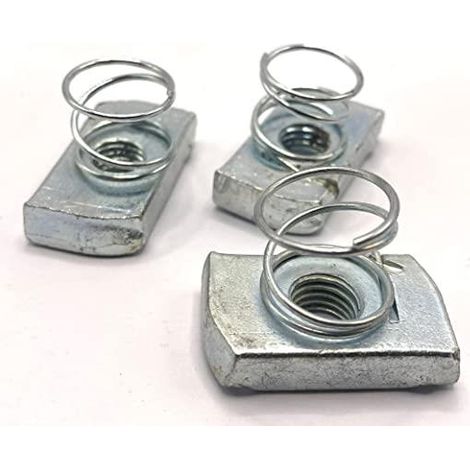 Zinc Plated Short Spring Channel Nut M10 - Pack of 10 (10)