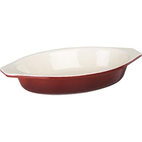 Plat à Gratin Ovale Rouge 650 ml - Vogue