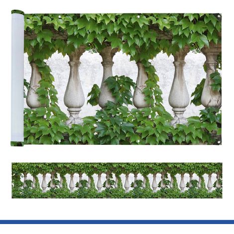 Maximex 9939970500 Protezione Frangivista per Balcone, Edera, 5 M, Multicolore (1/5)