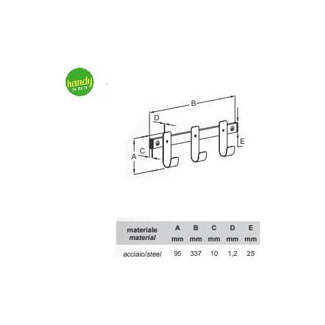 Appendino Jolly 3 Bolis Italia Bianco
