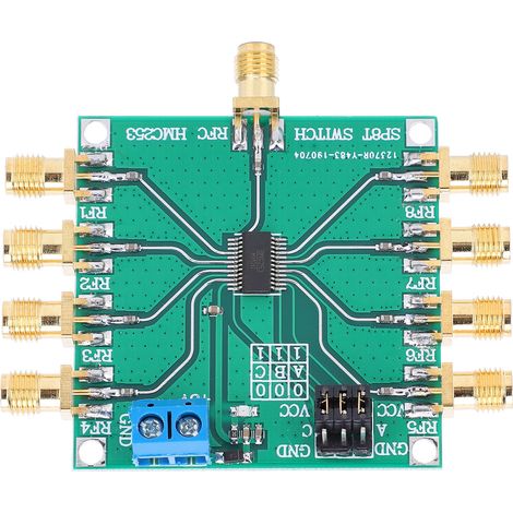 HMC253 Interrupteur RF huit voies unipolaire non réfléchissant, composants électroniques, 0-2,5 GHz (1/5)