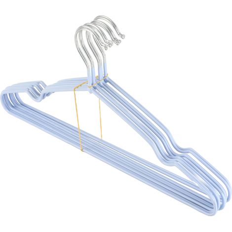 Cintres antidérapants multifonctions en plastique et métal, sans trace, pour adultes, pour la maison (1/5)