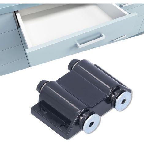 Magnetischer Türriegel aus Edelstahl, magnetischer Dämpfer für Schrankschubladen, 6er-Set. (1/4)