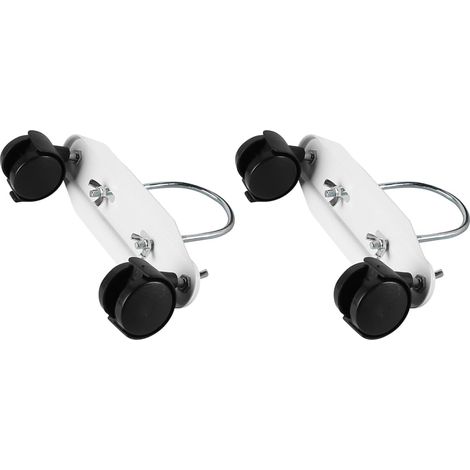 CCYKXA  Lot de 2 roulettes pivotantes à 360° pour radiateur à bain d'huile, roulettes robustes pour radiateur électrique, roulettes à crochet en U