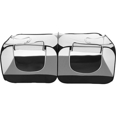 Parc pour Chiots D'Intérieur Grand Enclos Respirant Transparent en Pliable Poulailler portable pour Petits Animaux Chiots Hamsters Intérieur Extérieur Salon Balcon Jardin Pelouse (1/5)