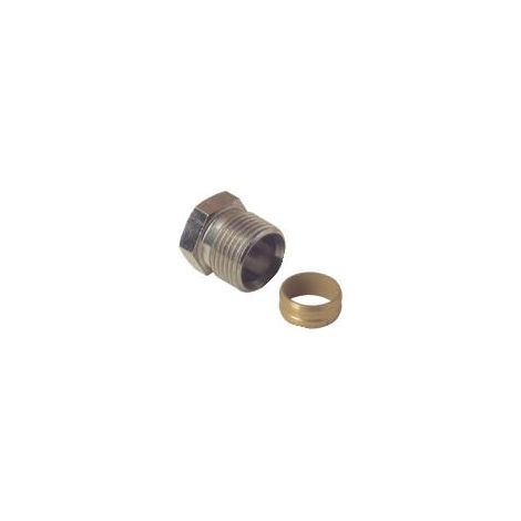 Raccord à compression tube cuivre Ø14, mâle 1/2'' (15/21) - Danfoss