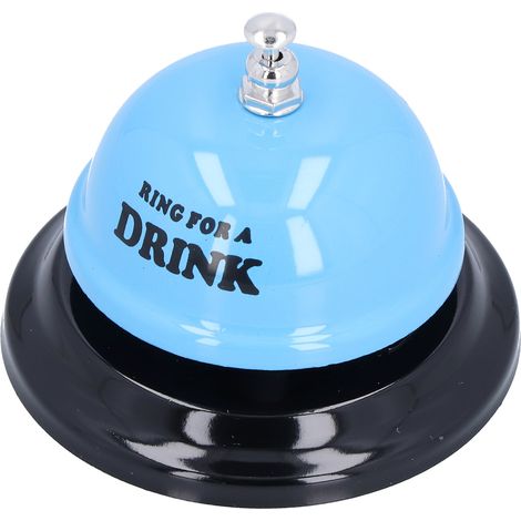 Sonnette de Table pour Restaurant avec Base Anti-Dérapante - Clochette de Service pour Salle à Manger, École ou Bureau (Bleu) (1/5)