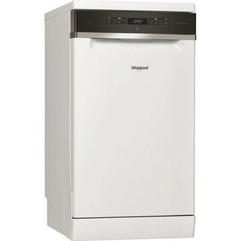 Whirlpool – Lave-vaisselle 45 cm 10 couverts 43 dB – Technologie PowerClean Pro – 9 L par cycle – Départ différé jusqu'à 24h