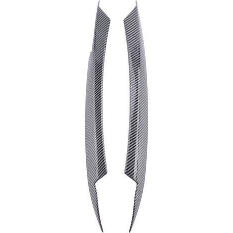 pour B7 2010-2015 Voiture Phares PaupièRes Sourcils ABS Phare Lampe Autocollant Couvercle Garniture Accessoires - Fibre de Carbone (1/2)