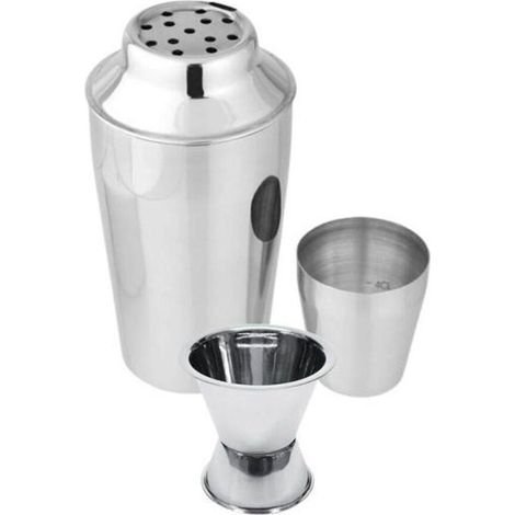 Fackelmann Mixologie Set Shaker Edelstahl Silber 400 ml