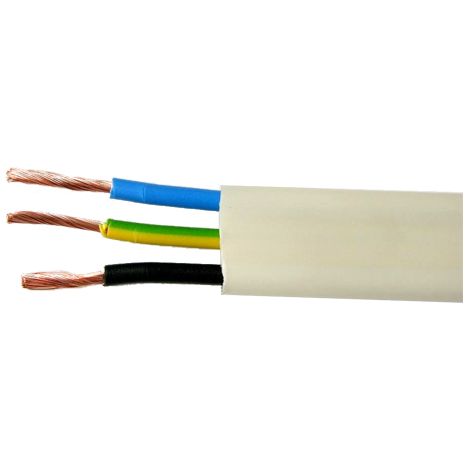 100m Tubo EXTRAPLANO precableado 3 unipolares unipolar H07V-K 2,5