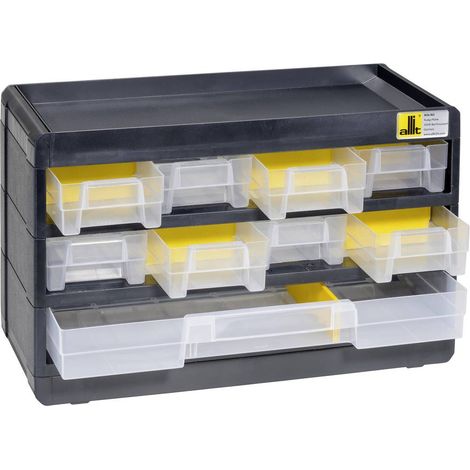 Allit 458080 Armadietto porta minuteria VarioPlus Basic 15 (L x A x P) 300 x 190 x 135 mm Nero, Giallo 1 pz. (1/3)