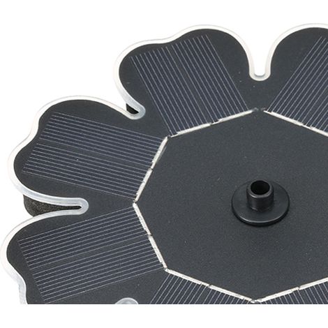 Anself Solarbrunnen 8V 2W Solarpanel Schwimmbrunnen Bürstenloses Wasserpumpen-Set für Vogeltränke Teich Garten (1/5)