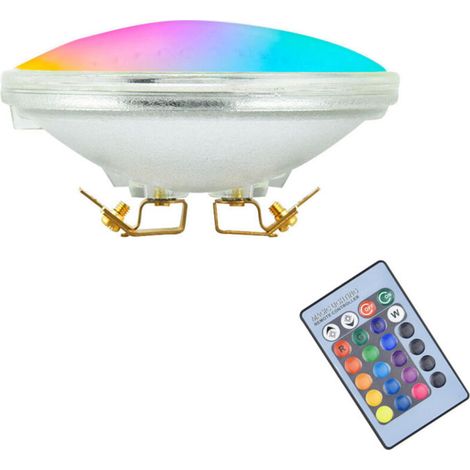 luces LED PAR36 para piscina de 9 W, RGB, IP68, resistentes al agua, con mando a distancia, PAR36 para PC, 12 V CC/CA, para decoración de acuarios, piscinas y jardines, iluminación universal [Clase en (1/3)
