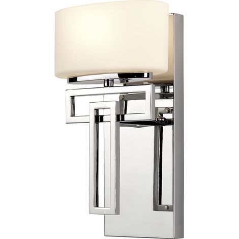 Elstead Lanza - 1 Licht Badezimmer Wandleuchte Chrom poliert IP44, G9 (1/5)