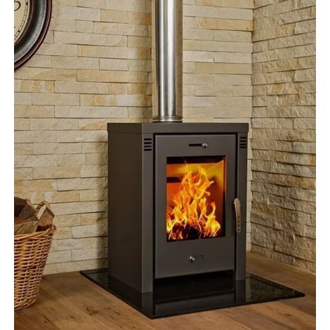 Stufa a legna Victoria Verona da 7,52 kW colore nero (1/5)