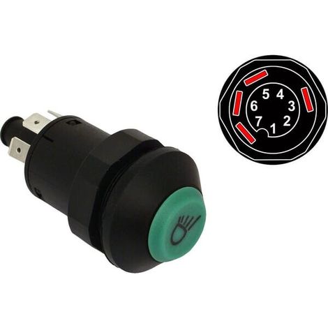 Interruttore a pulsante luce laterale VAPORMATIC VLC2524
